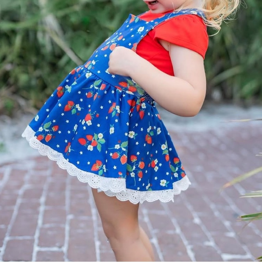 Love+Grow Strawberries and Stars Skirted Bubble